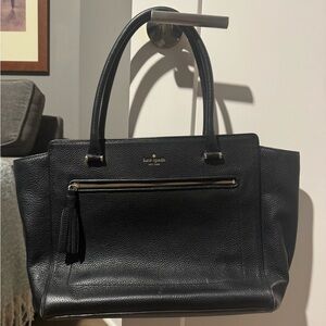 Kate Spade Black Textured Tote